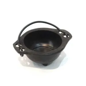 Ведьмин котел алтарный чугунный, без крышки, 12,5 х 9 см