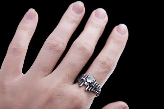 Серебряное кольцо "Флейта Пана"