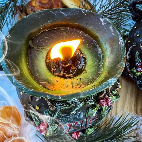 Свеча Колеса Года "Йольский котел" с ритуалом-медитацией