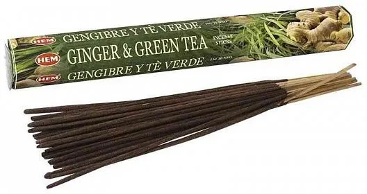 Благовония HEM Hexa Ginger & Green Tea "Имбирь и зеленый чай"