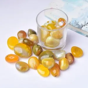 Агат желтый, галтовка 2-3 см (ок. 25 г), 1 шт.