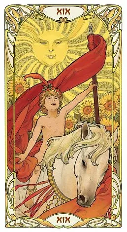 Золотое Таро Арт-Нуво, Старшие арканы (Golden Art Nouveau Tarot)