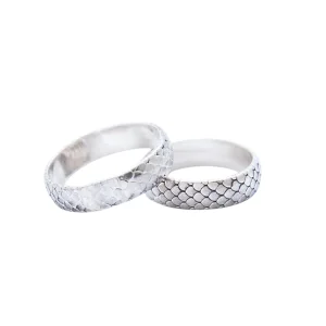 Серебряное кольцо "Чешуя дракона"