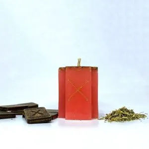 Свеча-крест руническая свеча с травами