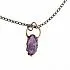 Кулон "Открыть скрытое" с аметистом на цепочке из меди