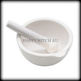Фарфоровая ступка с пестиком