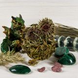 Открытая свеча &quot;Зеленый дракон&quot;