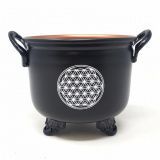 Курильница-котелок &quot;Цветок Жизни&quot; металлическая, без крышки