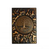 Блокнот для записей &quot;Мировое древо&quot;, медный, 21,5х14,5 см