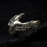 Кольцо &quot;Корвус-защитник&quot; из бронзы