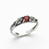 Кольцо &quot;Женственность&quot;, гранат