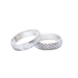 Серебряное кольцо &quot;Чешуя дракона&quot;