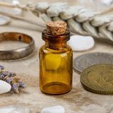 Бутылочка из тёмного стекла, мини