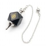 Маятник для биолокации &quot;Навигатор энергий&quot; Cho Ku Rei, обсидиан