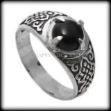 Серебряное кольцо с морионом 