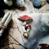 Брошь &quot;Мухоморы&quot;