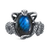 Кольцо &quot;Кобра&quot;, лабрадор, р.18