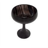 Чаша из обсидиана, на ножке большая