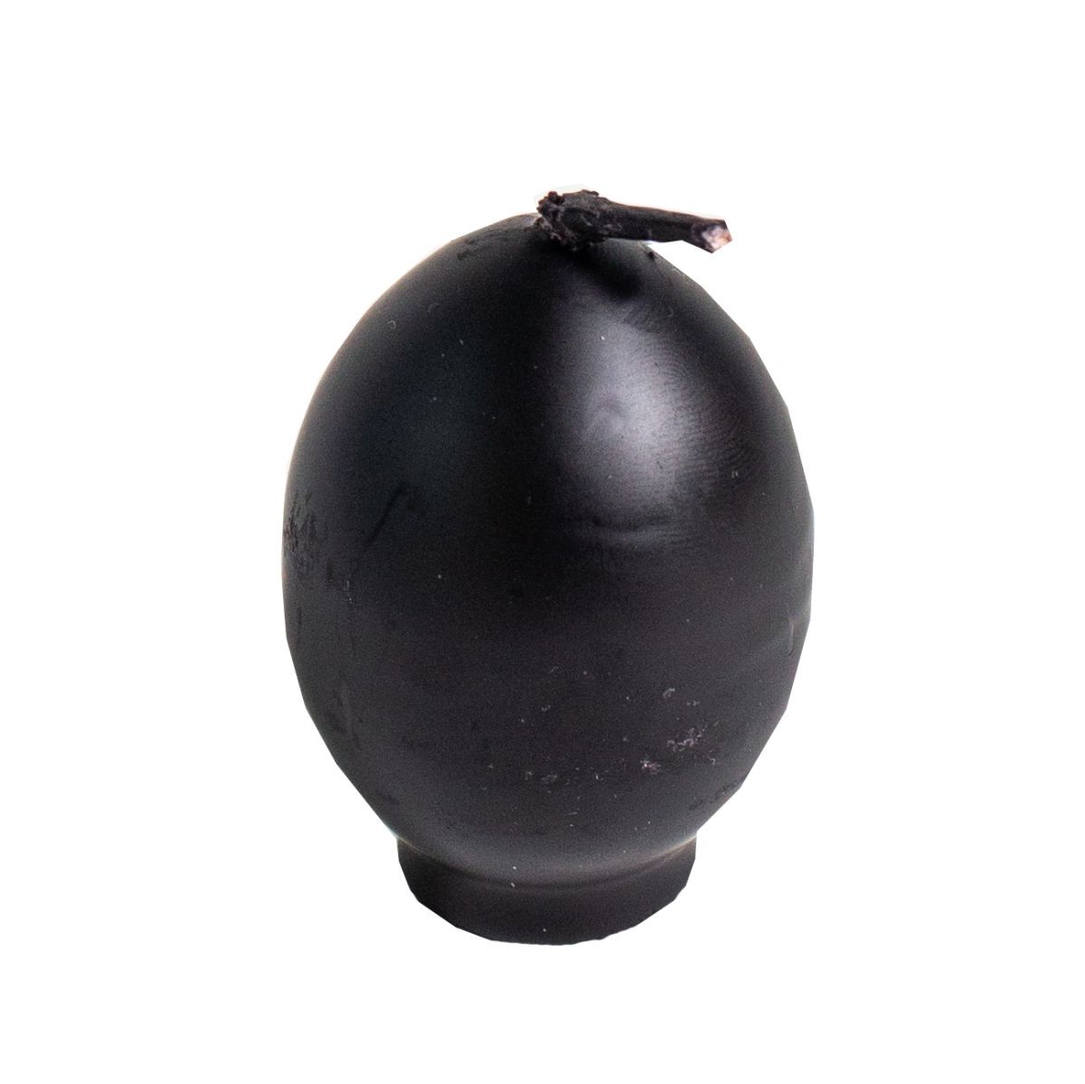 

Свеча восковая черная с полынью "Яйцо"