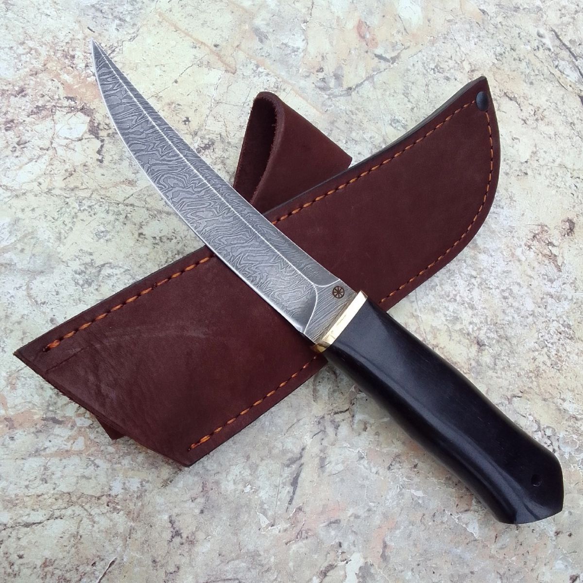 

Нож "Раджа" из дамасской стали