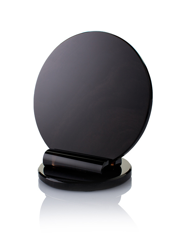 Черное зеркало круглое (10 см)