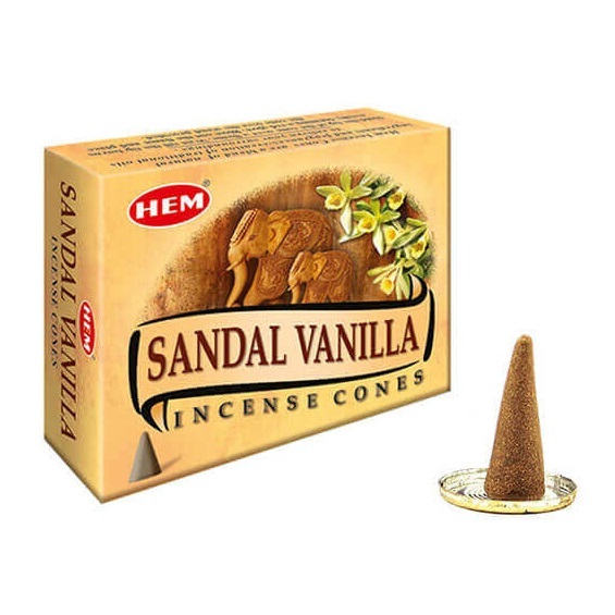 Благовония-конусы HEM Sandal Vanilla 