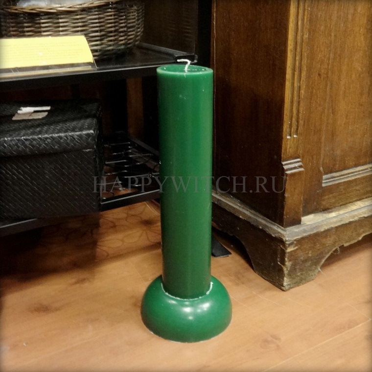 

Алтарная зеленая свеча (40 см)