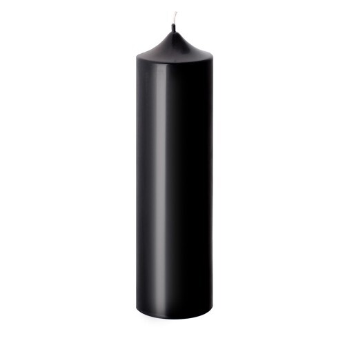 

Свеча-колонна 22 см черная