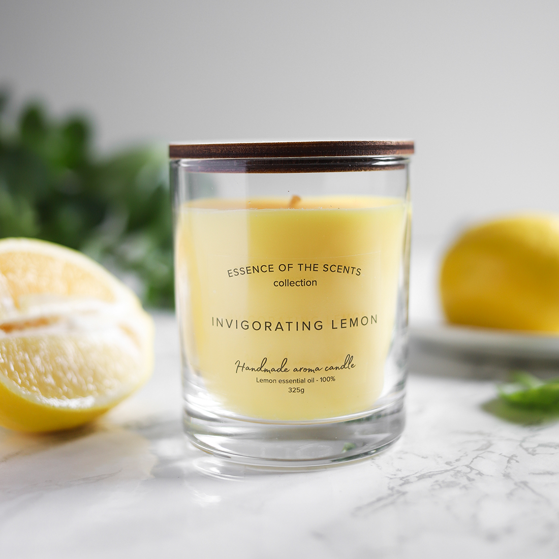 

Свеча ароматическая "Ободряющий лимон"