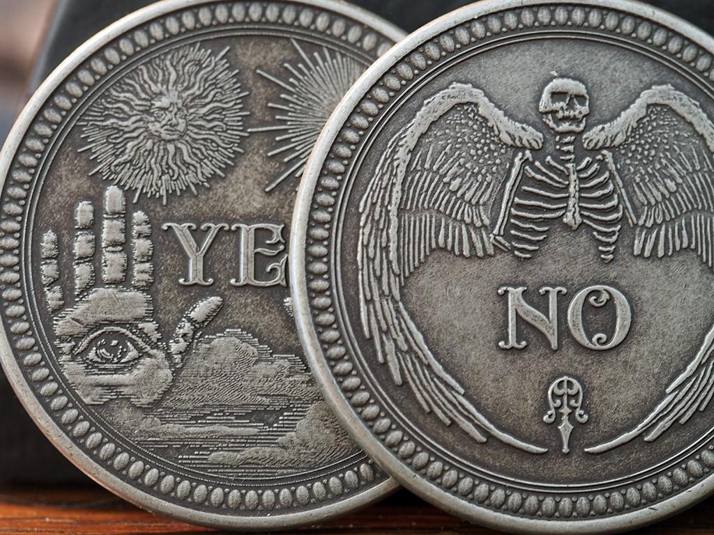 

Монета "Да-нет" с серебряным покрытием