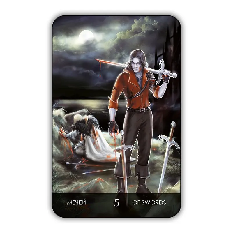 Таро "Тайны замка вампиров", коробка-гроб