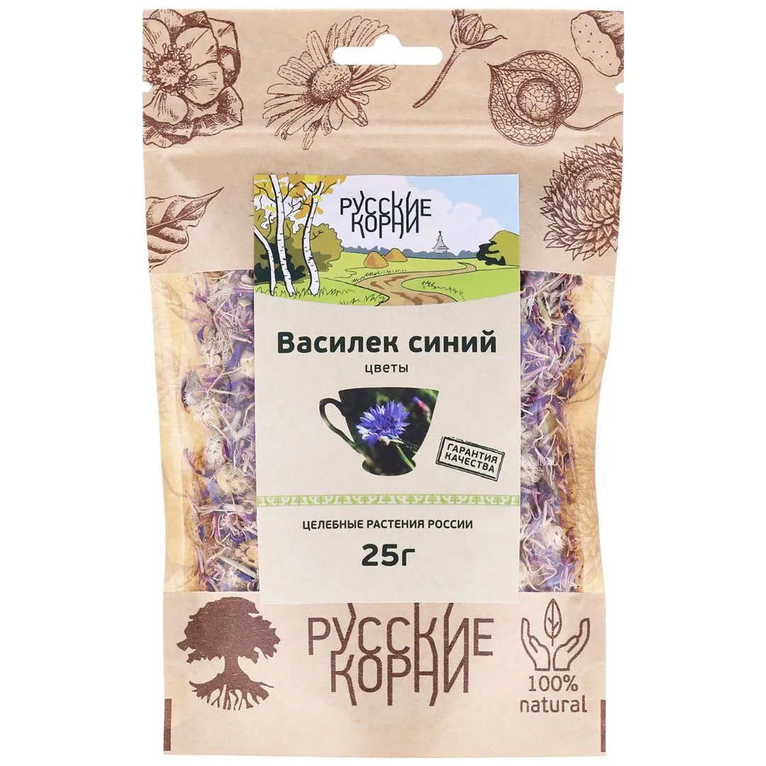 Василек синий, цветы, 25 г