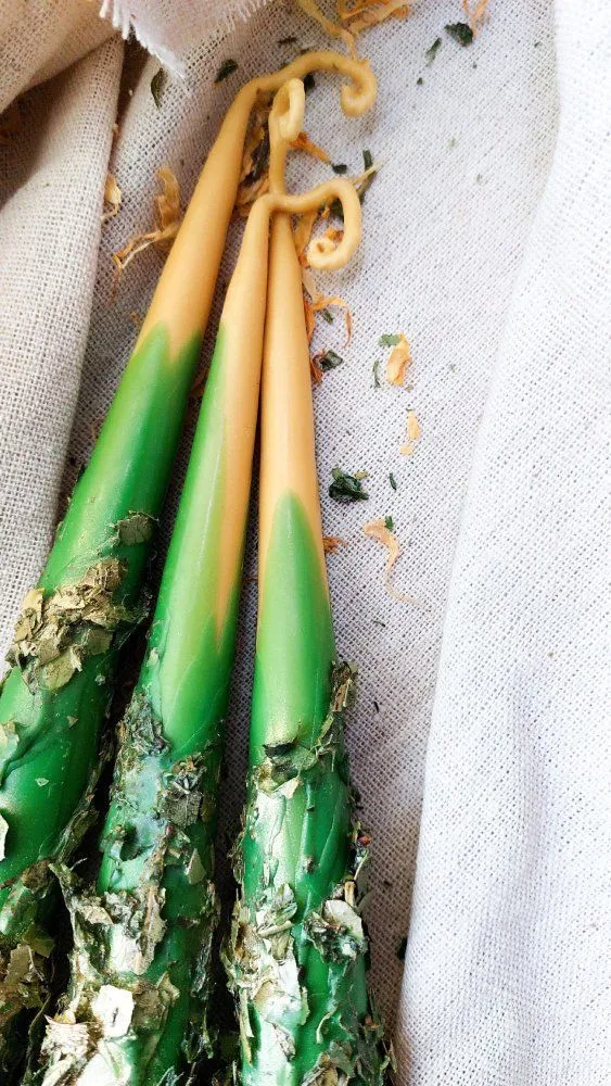 Свеча программная маканая "Золото лепрекона"