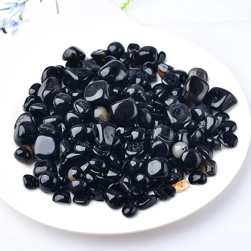 Оникс черный, галтовка 1-1,5 см (ок. 20 г), 1 шт.