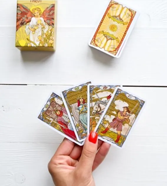 Золотое Таро Арт-Нуво мини (Mini Golden Art Nouveau Tarot)