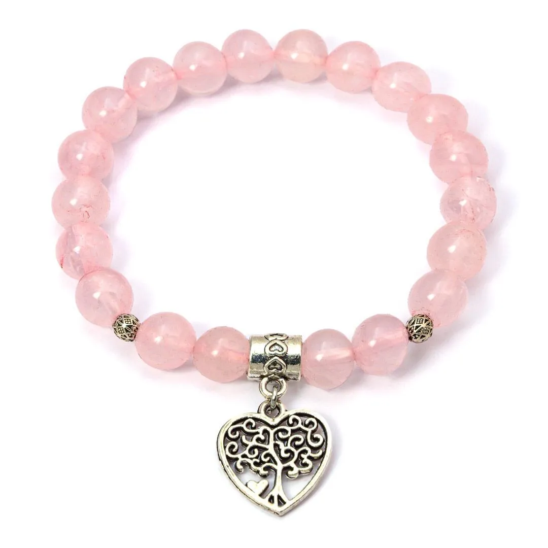 Браслет-талисман "Безусловная любовь", розовый кварц