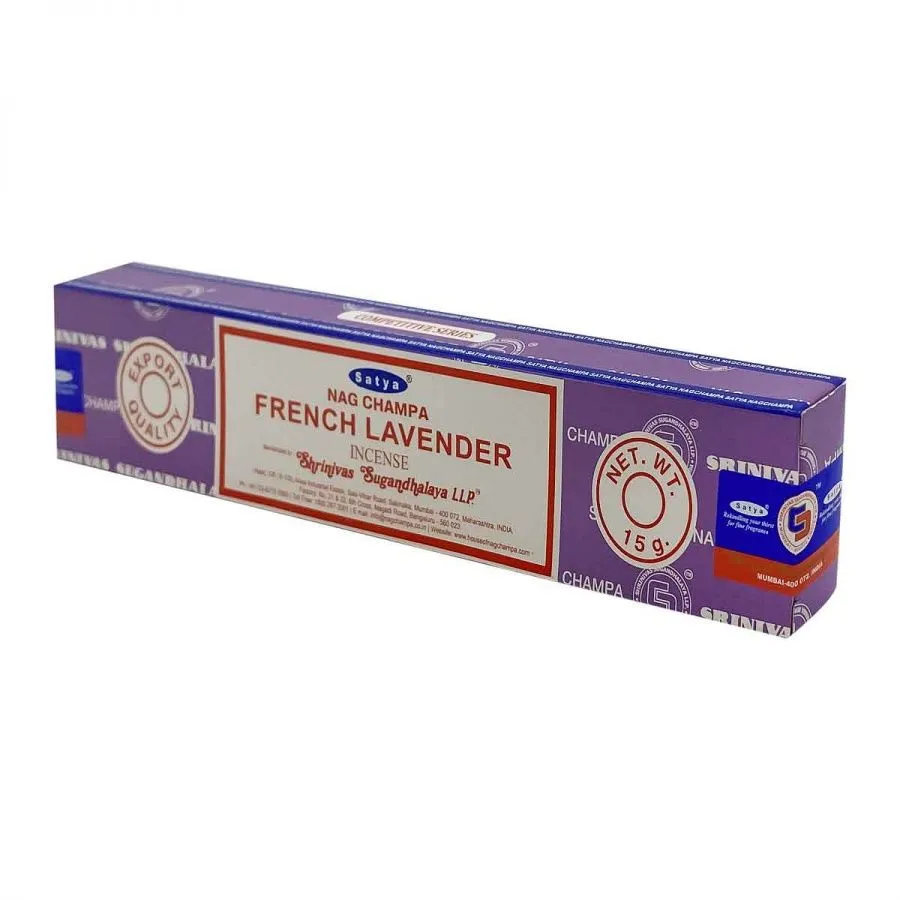 Благовония Satya French Lavender "Французская лаванда" 15 гр. (серия Nag Champa)