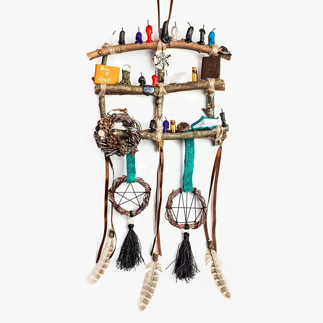 Ловец снов "Ведьмин кабинет", ширина 16 см