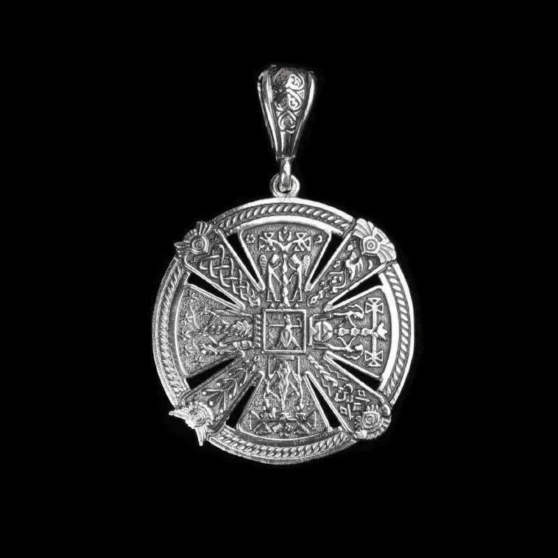 Серебряная подвеска "Огненная кольчуга"