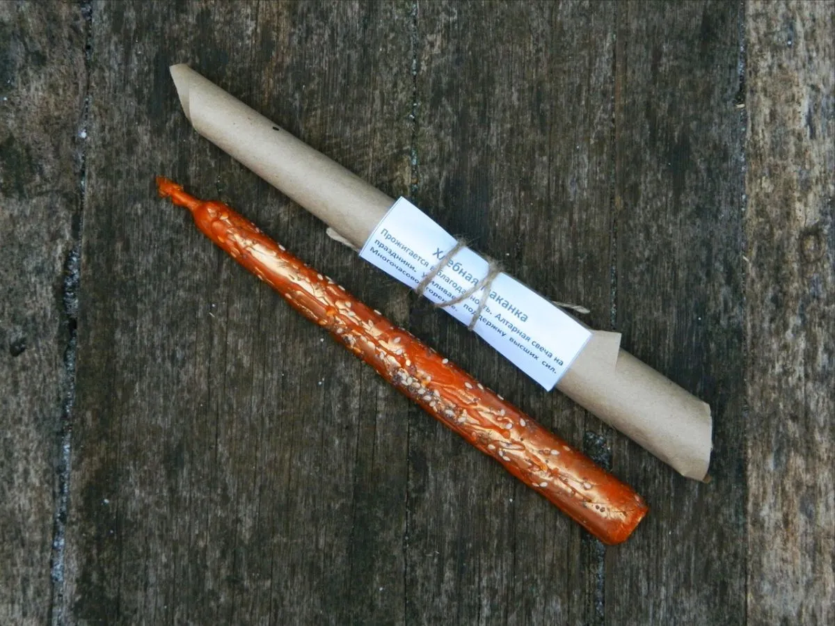 Хлебная свеча-маканка