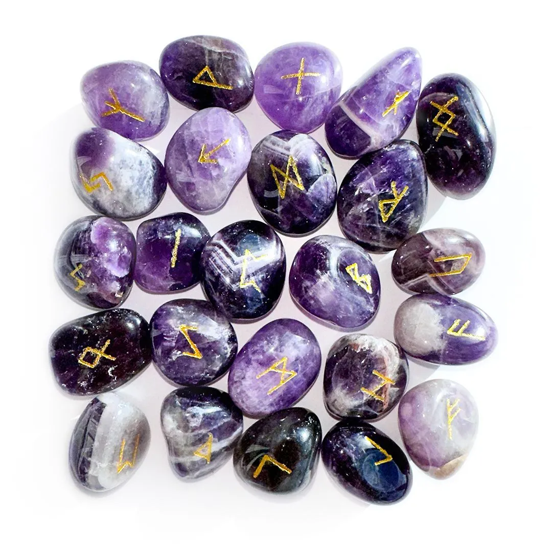 Скандинавские руны из аметиста "Дорога в Асгард"