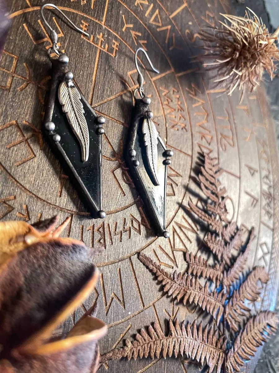 Серьги "Темные небеса"