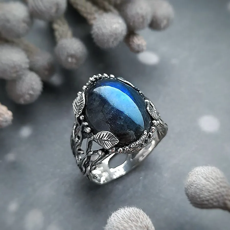 Кольцо "Бохо", лабрадор, р.18