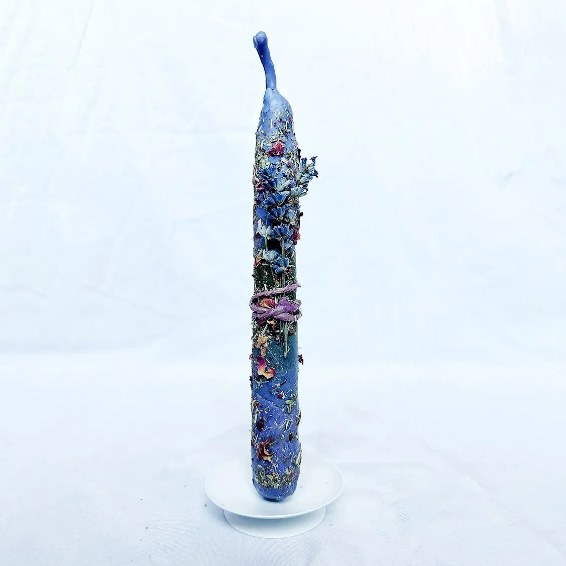 Катаная живая свеча "Лавандовая" для благополучия