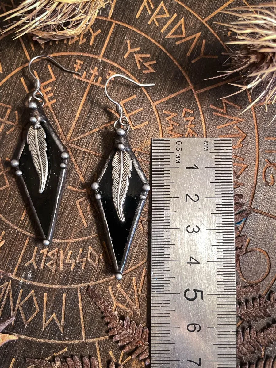 Серьги "Темные небеса"