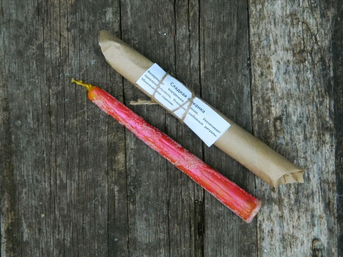 Сладкая свеча-маканка