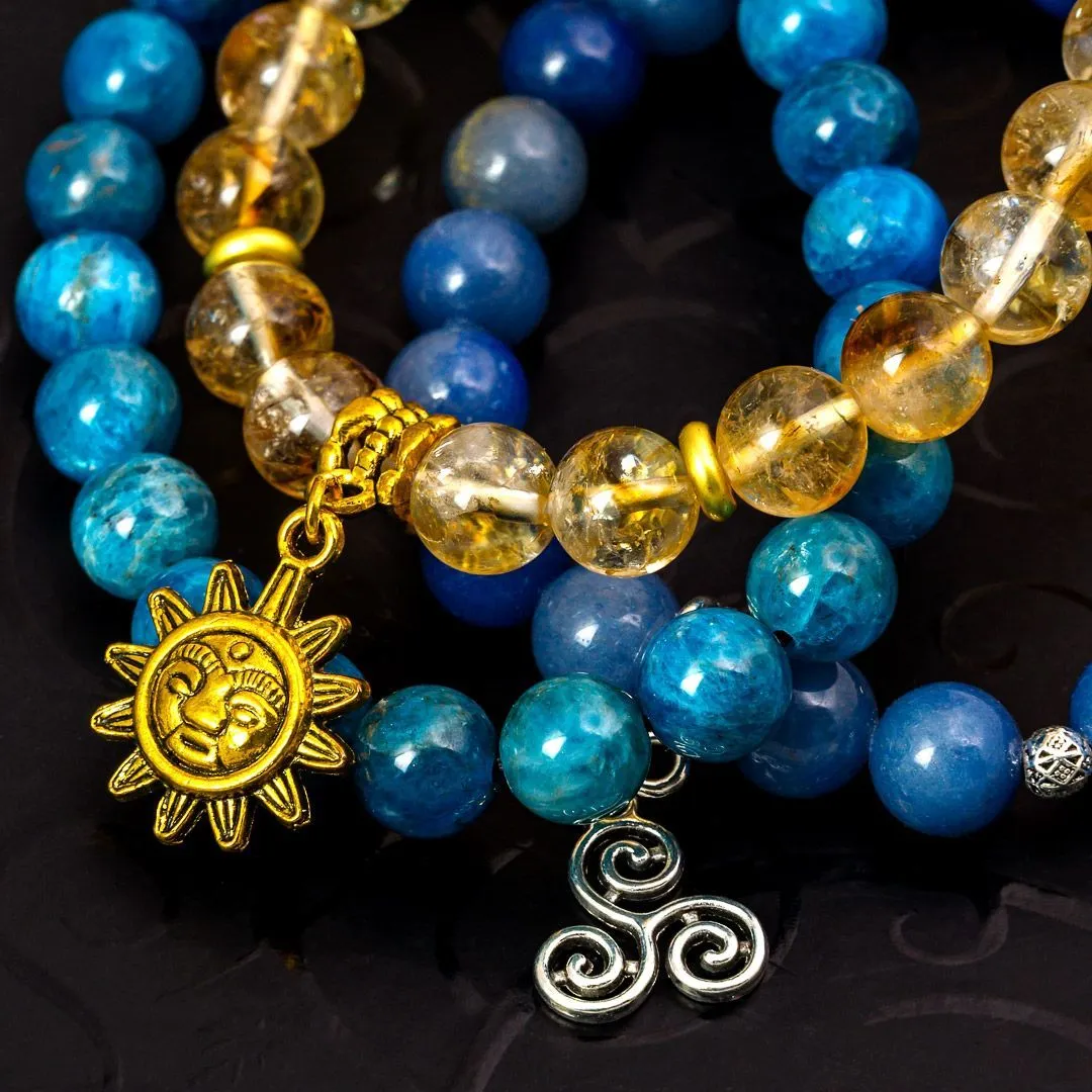 Браслет-талисман "Шаманское солнце", бразильский цитрин