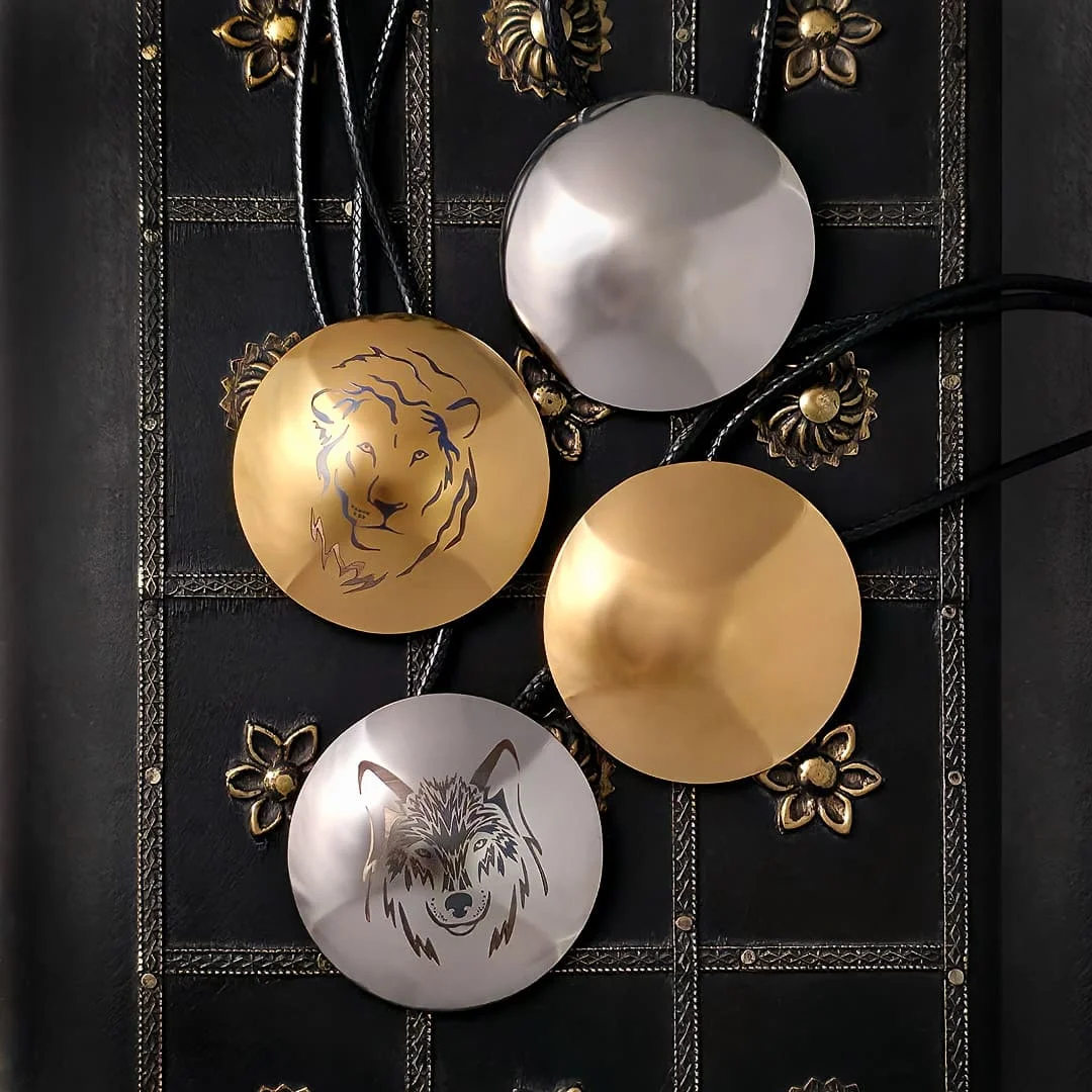 Шаманское зеркало "Шепот и тайны лунной росы", 4,5 см, серебристое