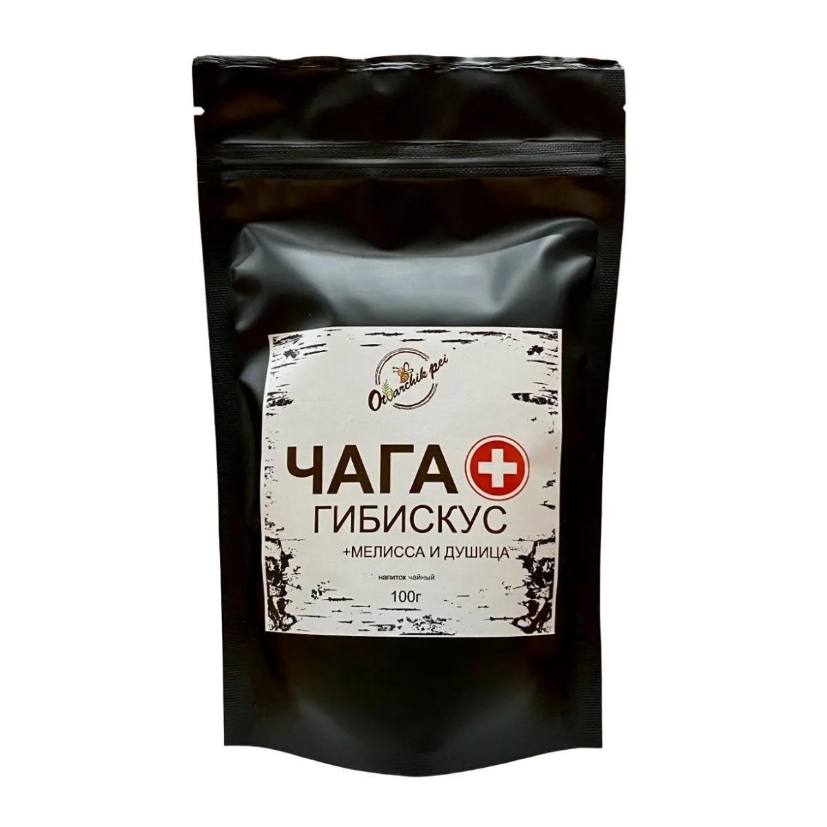 Чайный напиток "Чага + гибискус, мелисса и душица"