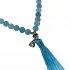 Четки "Лакшми" из голубого кварца, 36 бусин